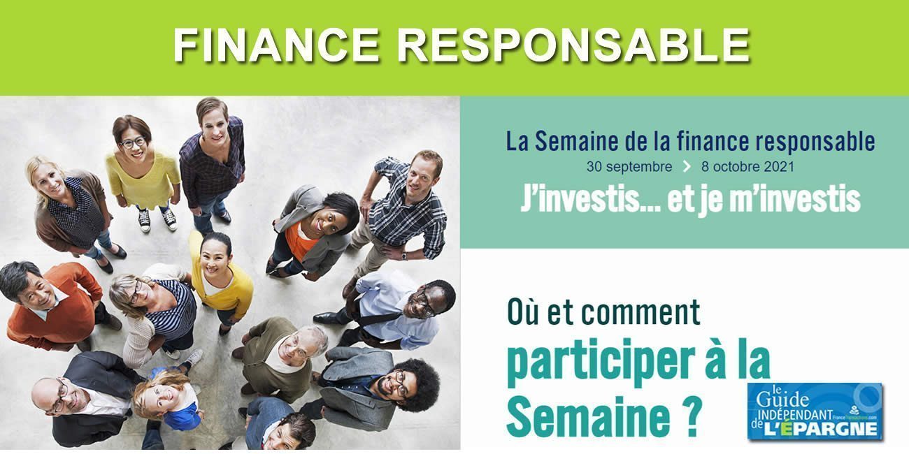 ISR (Investissement Socialement Responsable) : Semaine de la finance responsable du 30 septembre au 8 octobre 2021