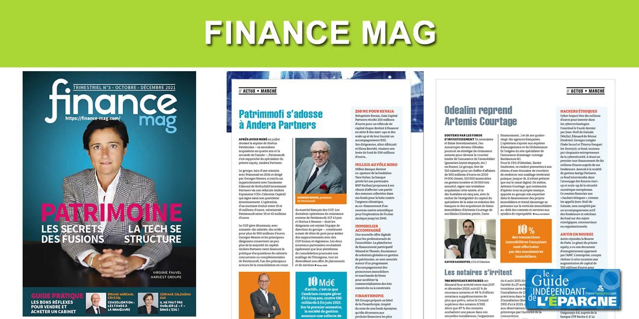 Finance Mag, l'information pour les professionnels de la finance, se renouvelle : nouveau site, nouvelle publication papier Finance Mag, l'information pour les professionnels de la finance, se renouvelle : nouveau site, nouvelle publication papier
