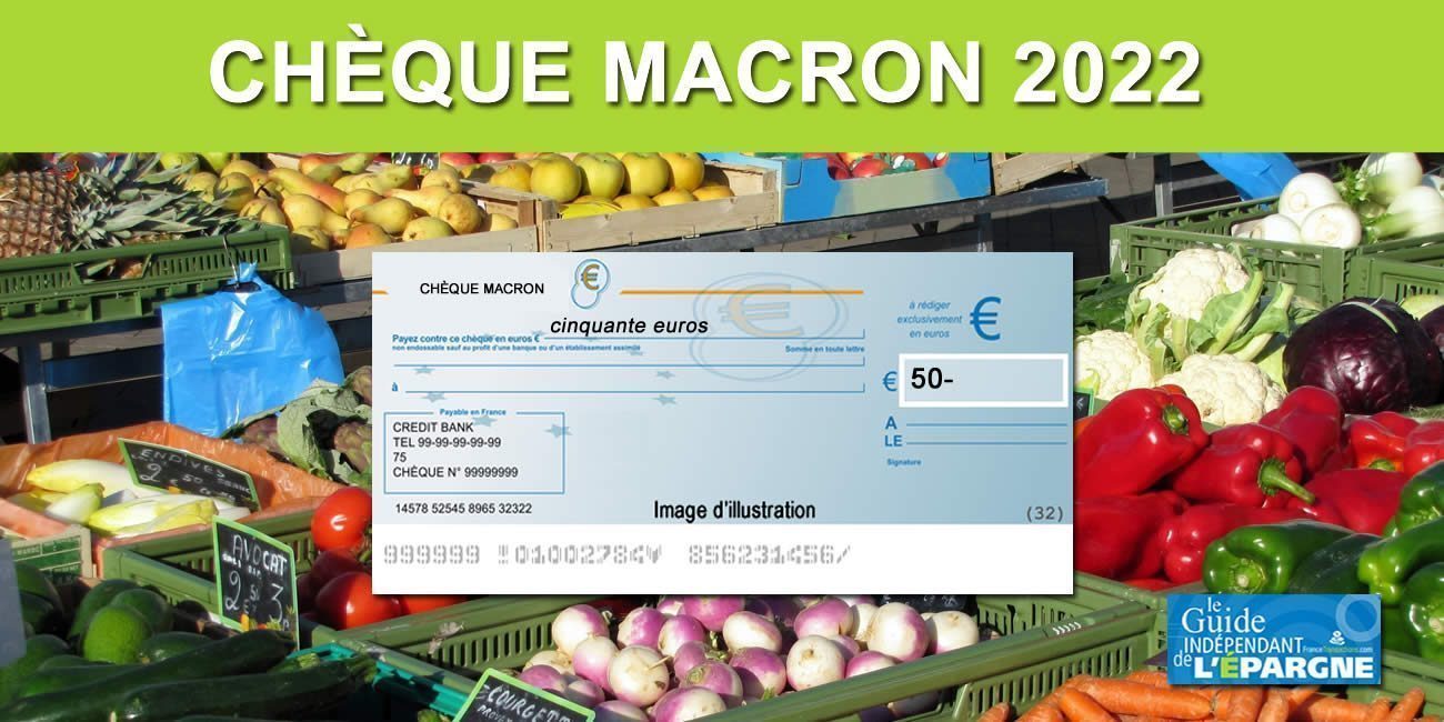 Le chèque alimentaire (ou inflation) Macron, de 100 euros + 50 euros par enfant à charge, confirmé pour la rentrée 2022