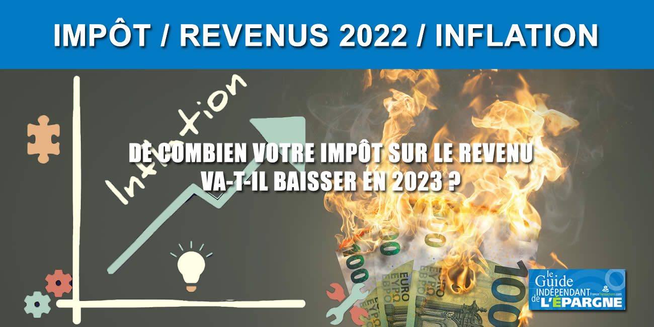 Impôt sur vos revenus 2022, indexation du barème de l'IR 2023 sur l'inflation de 5.4% : combien allez-vous économiser en impôt sur le revenu ?
