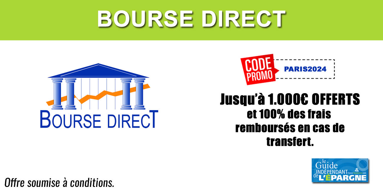 Bourse Direct prolonge son offre : 1000 euros offerts jusqu'au 15 mai 2024