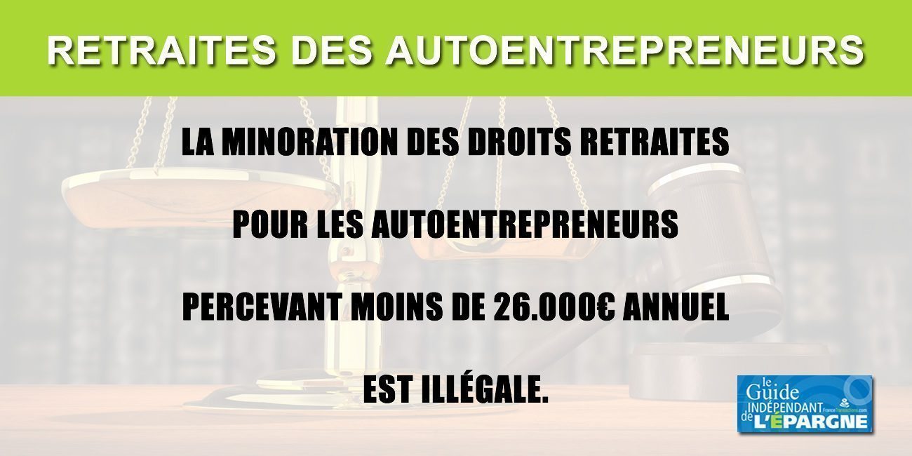 Retraites : 300.000 autoentrepreneurs vont bénéficier de la fin de la minoration de leurs droits, selon une décision de justice Retraites : 300.000 autoentrepreneurs vont bénéficier de la fin de la minoration de leurs droits, selon une décision de justice