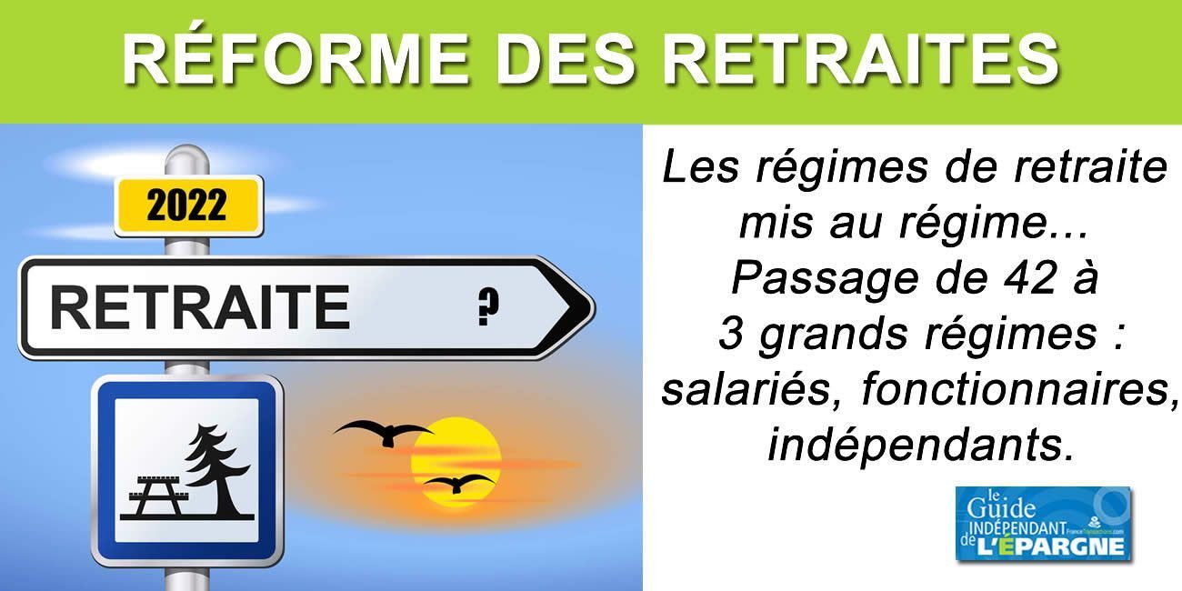 Réforme des retraites Macron, passer de 42 régimes à 3 seulement : salariés, fonctionnaires et indépendants Réforme des retraites Macron, passer de 42 régimes à 3 seulement : salariés, fonctionnaires et indépendants