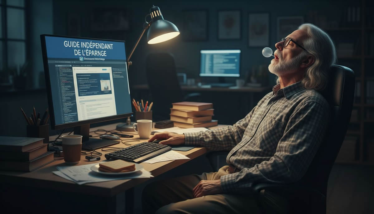 Illustration humoristique 404, générée via IA