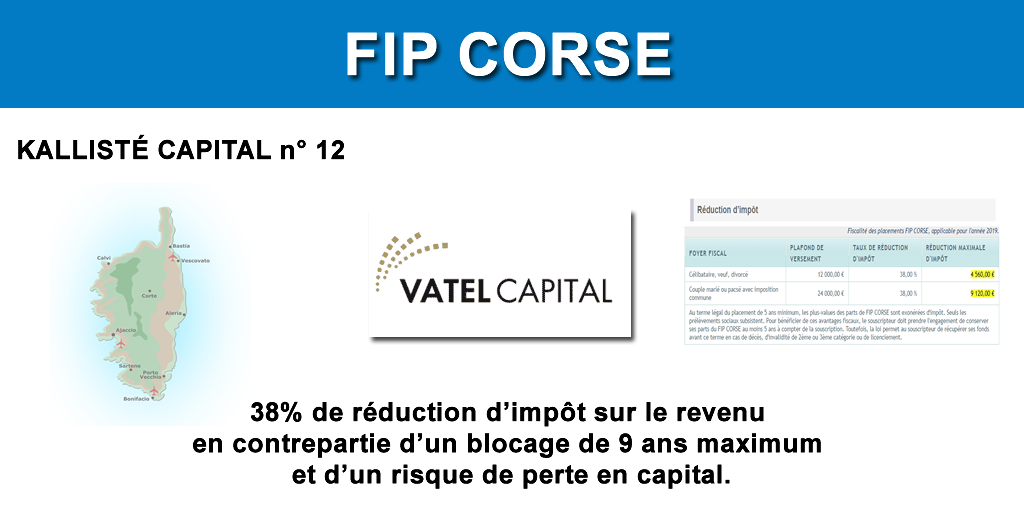 FIP Corse : Kallisté Capital, 12e édition, pour investir dans les PME Corses tout en réduisant son impôt sur le revenu