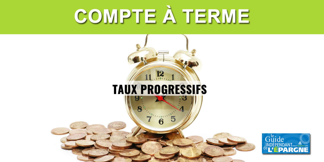 CAT (Compte à Terme) : comparatif des offres de dépôts à terme à taux progressifs