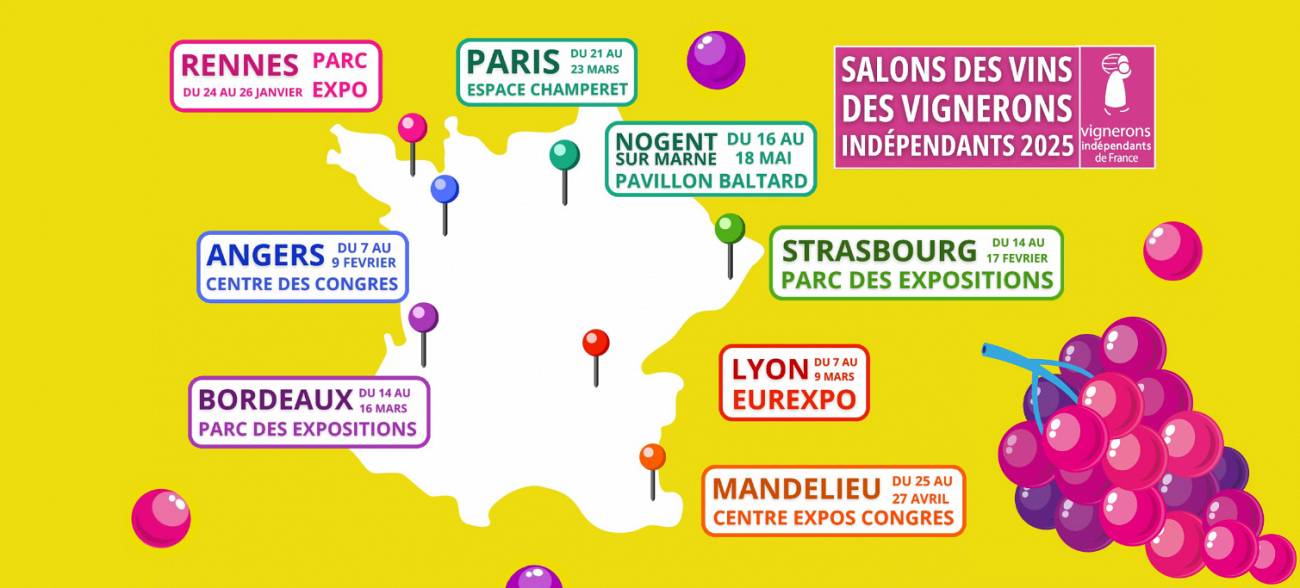 En pleine foire des vins, de vraies bonnes affaires sont au Salon des Vins des Vignerons Indépendants à Paris, du 21 au 23 mars 2025 En pleine foire des vins, de vraies bonnes affaires sont au Salon des Vins des Vignerons Indépendants à Paris, du 21 au 23 mars 2025