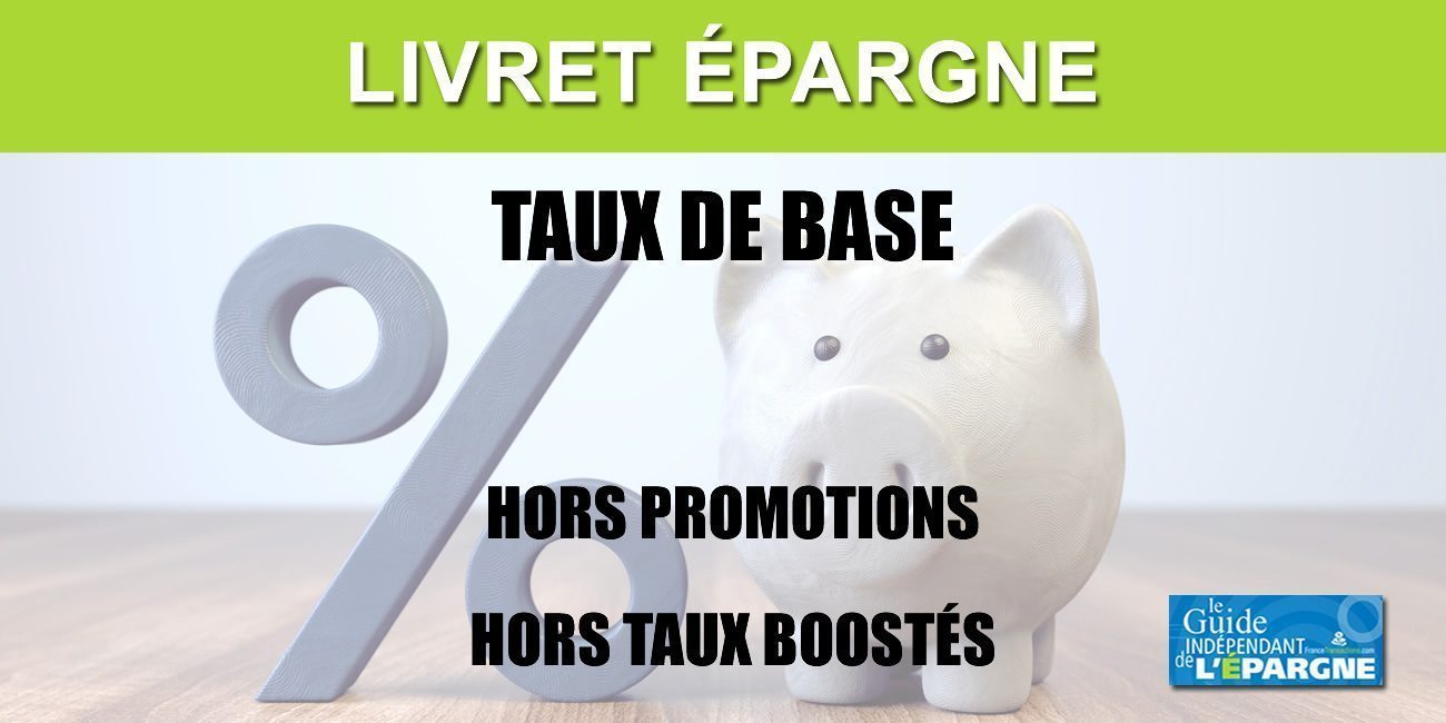 Comparatif des taux de base des livrets épargne