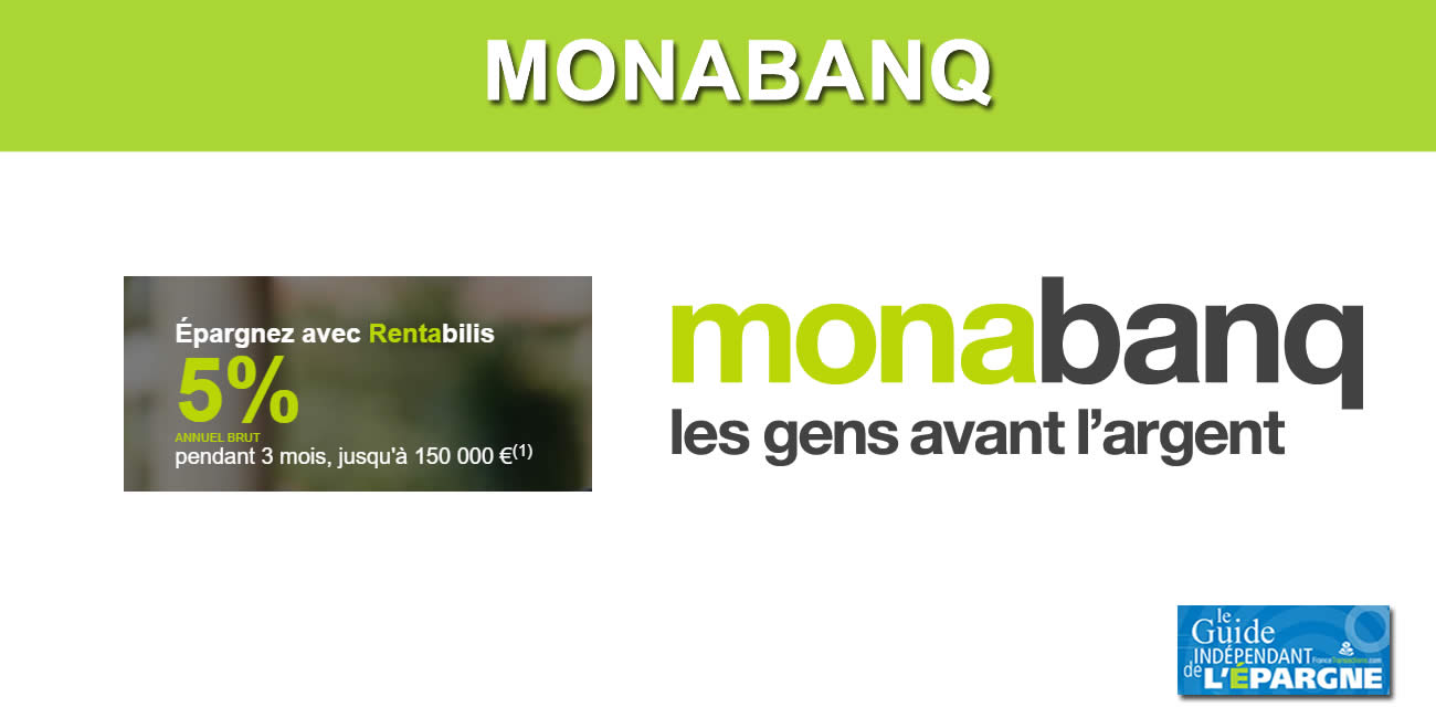 Compte épargne Rentabilis de Monabanq, le taux standard grimpe à compter du 15 janvier 2024