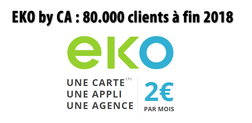 EKO by CA : 80.000 clients à fin décembre 2018, un succès mitigé EKO by CA : 80.000 clients à fin décembre 2018, un succès mitigé