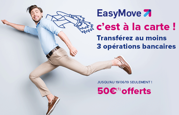 Boursorama : 50€ supplémentaires offerts pour toute première utilisation du service de changement de domiciliation bancaire EasyMove