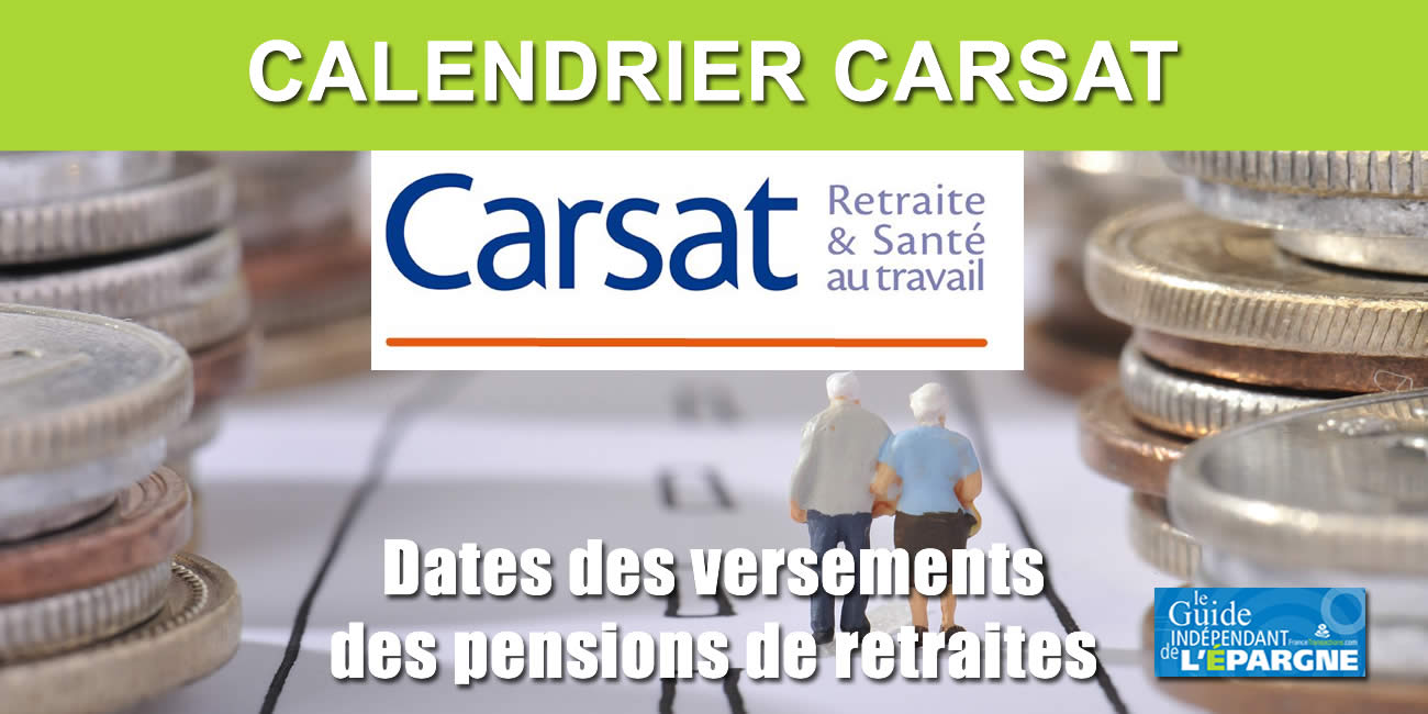 📅 Calendrier 2024 des versements CARSAT (pension de retraite) 📅 Calendrier 2024 des versements CARSAT (pension de retraite)