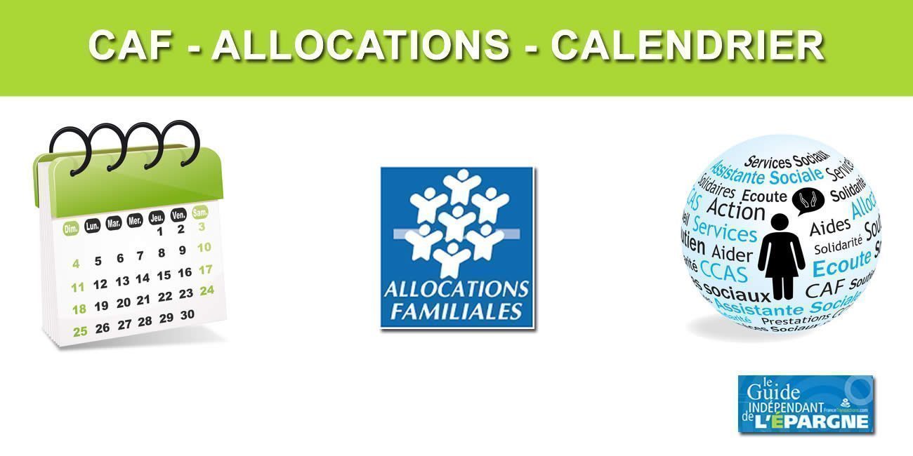 &#128197; CAF : Calendrier 2024 des versements des allocations (APL, RSA, PA)