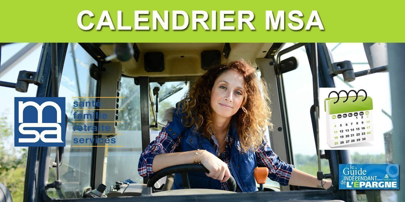 &#128197; Calendrier 2024 de la MSA (versements des pensions de retraites agricoles)