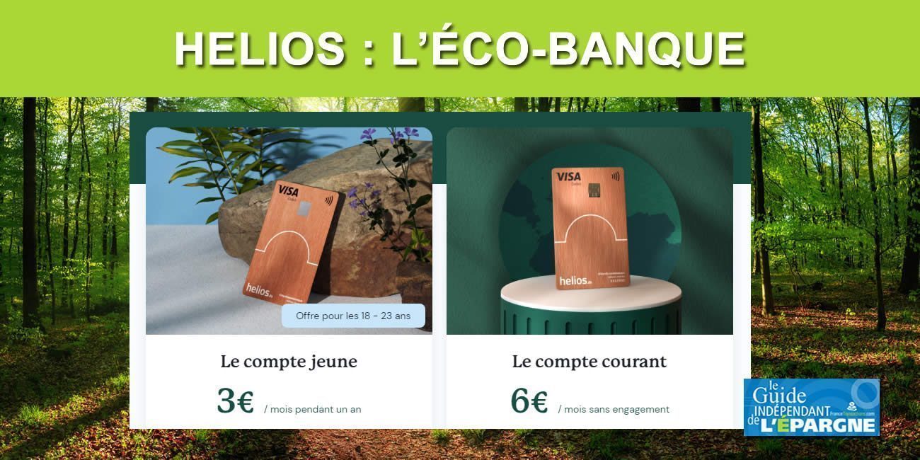 Helios, la première éco-banque française, lance une offre écologique 100% mobile dédiée aux 18-23 ans