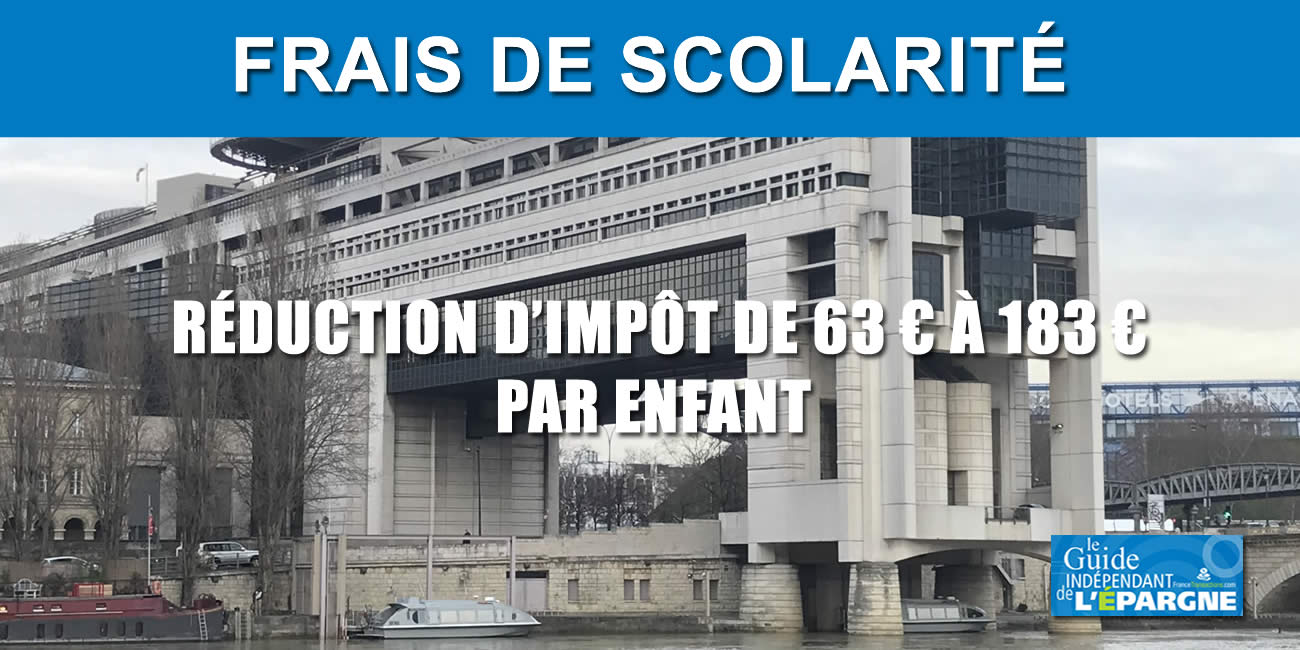 Réduction d'impôt pour frais de scolarité : n'oubliez pas de bénéficier de la remise de 61€ à 183€ par enfant Réduction d'impôt pour frais de scolarité : n'oubliez pas de bénéficier de la remise de 61€ à 183€ par enfant