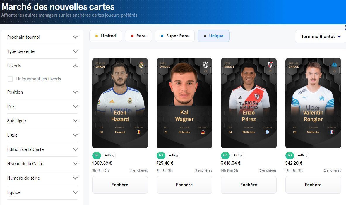 L'incroyable business de Sorare auprès des passionnés de sports, entre loisirs et spéculations financières, une activité qui brouille les cartes L'incroyable business de Sorare auprès des passionnés de sports, entre loisirs et spéculations financières, une activité qui brouille les cartes