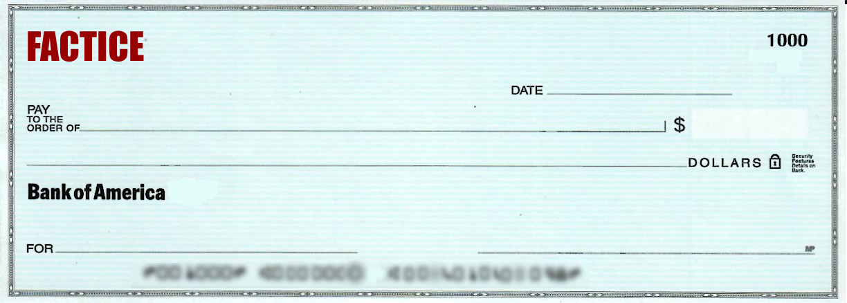 Comment remplir un chèque américain ? Comment remplir un chèque américain ?