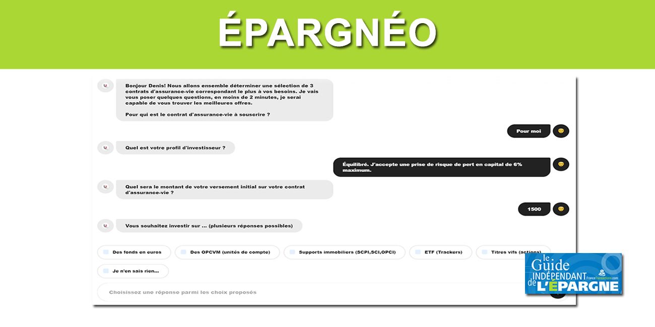 Épargnéo, votre assistant interactif pour choisir votre assurance-vie Épargnéo, votre assistant interactif pour choisir votre assurance-vie