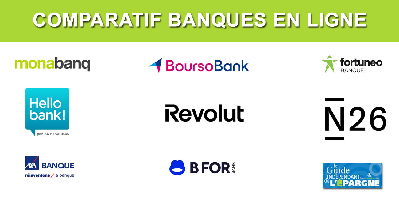 Comparatif 2024 des banques en ligne