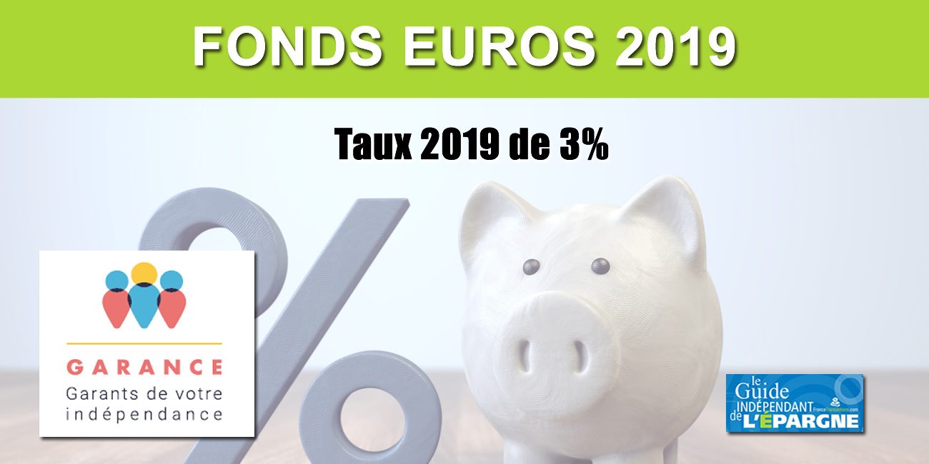 Assurance-Vie, Taux 2019 fonds euros Garance, encore 3% ! 