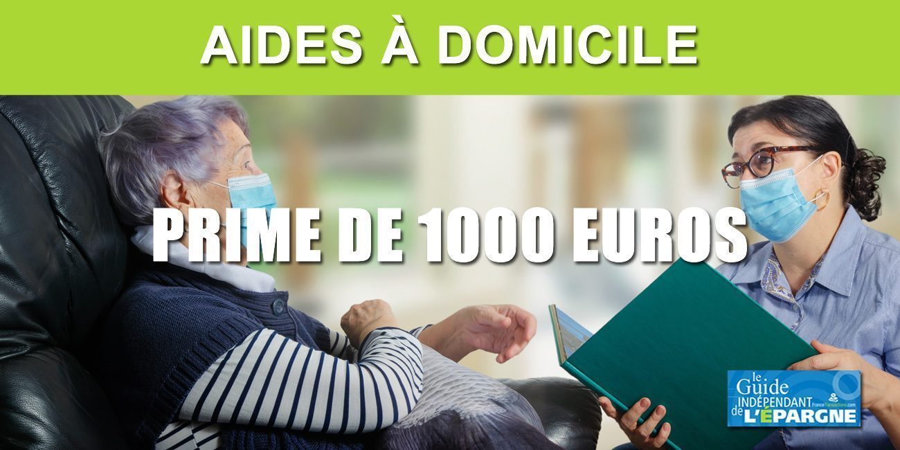 La prime de 1000 euros pour les 320.000 aides à domicile sera versée entre septembre et décembre 2020...