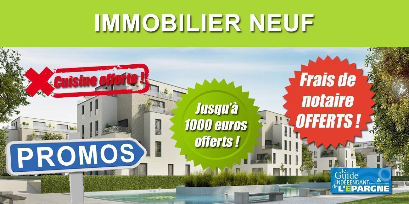 Immobilier neuf : les offres promotionnelles se multiplient, plusieurs milliers d'euros à la clé, car les ventes chutent...