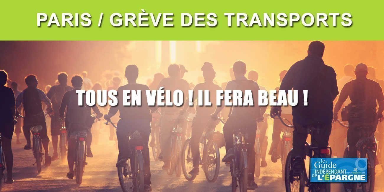 Grève des transports parisiens ce vendredi 25 mars 2022 : des vélos mis à disposition gratuitement, le soleil sera au rendez-vous, profitez-en !