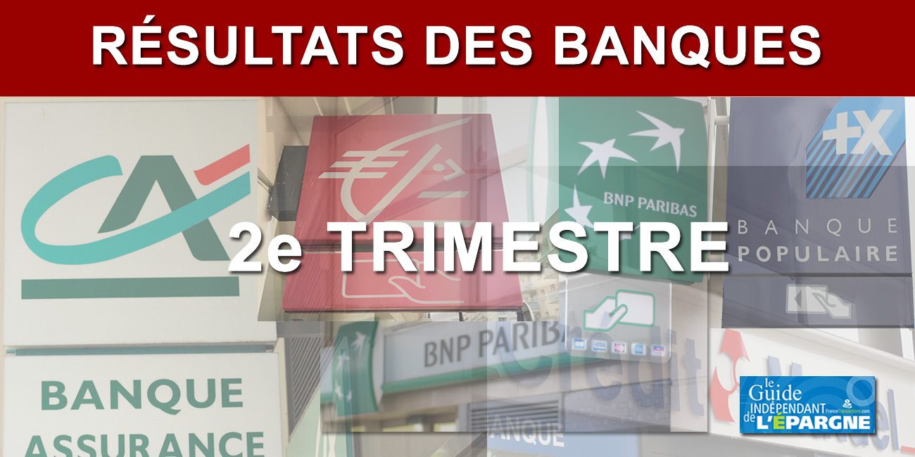 Résultats des banques au deuxième trimestre 2022 (T2 2022) : Bnp Paribas, Crédit Agricole, Société Générale, LCL, Caisse Epargne...