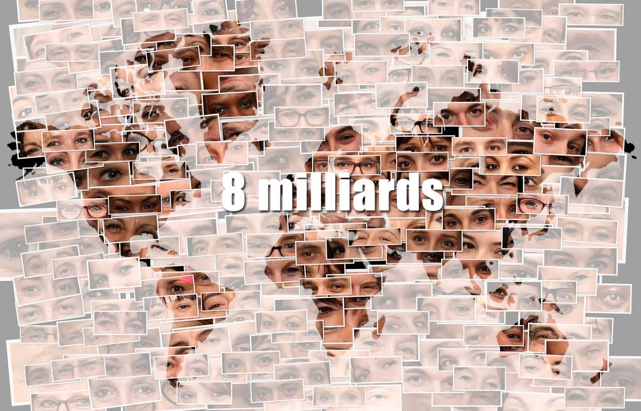 8 milliards d'humains sur la planète Terre : le pic attendu vers 2050, avant la décroissance...