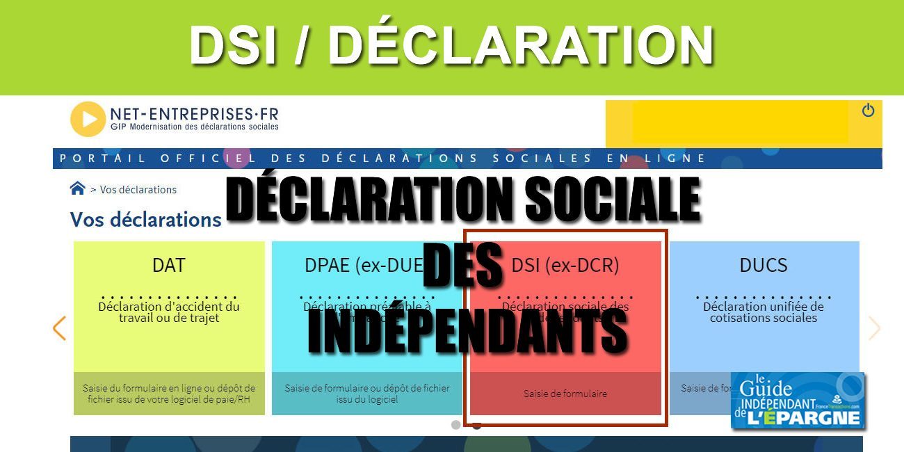 Déclaration sociale des indépendants (DSI)