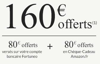 Fortuneo banque : 160€ offerts en partenariat avec Amazon.fr !