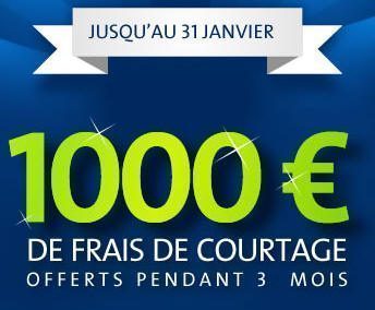 Bourse : 1000 € offerts en frais de courtages chez Binck ! Bourse : 1000 € offerts en frais de courtages chez Binck !