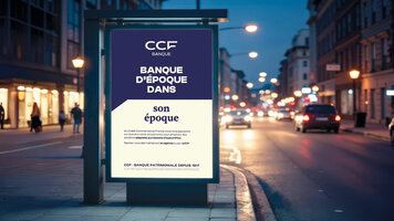 Nouvelle campagne de marque pour le CCF, toute une époque