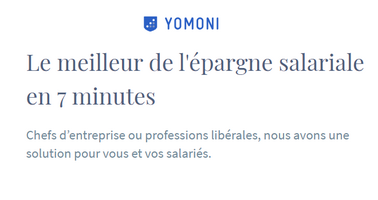 Épargne salariale (PERCOI/PEI) : une nouvelle offre 100% digitale pour les TPE/PME chez Yomoni Épargne salariale (PERCOI/PEI) : une nouvelle offre 100% digitale pour les TPE/PME chez Yomoni