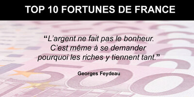 La fortune des 500 personnes les plus riches de France dépasse un nouveau record insensé, en hausse de +17 % en un an