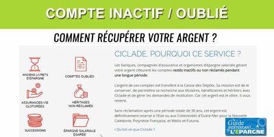 Assurance vie, PEE, compte courant : près de 8 milliards d'euros à récupérer avec Ciclade ! Récupérer votre argent oublié