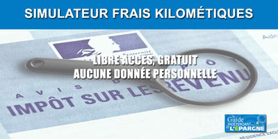 Impôt / Frais réels : calculette de frais kilométriques. Gratuite, en libre accès.