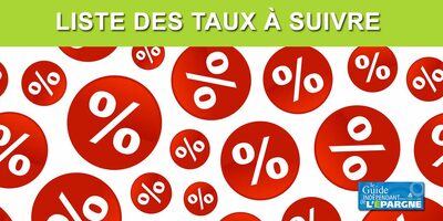 Taux juillet 2026 : tous les taux d'intérêts à suivre (inflation, crédit, usure, épargne, compte à terme, OAT, etc.)