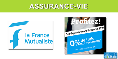 La France Mutualiste propose deux nouvelles offres promotionnelles : frais sur versements offerts sur Actépargne2 et/ou 1 mois offert pour sur contrat auto, habitation, santé