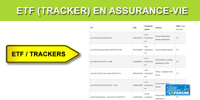 Assurance-vie : les 10 ETF (trackers) préférés des épargnants