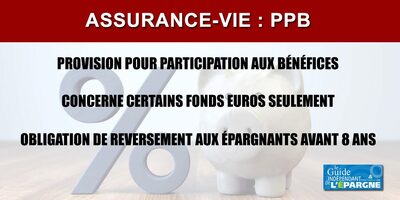 Assurance-vie : les provisions pour participation aux bénéfices (PPB) pourront être reprises par les assureurs Assurance-vie : les provisions pour participation aux bénéfices (PPB) pourront être reprises par les assureurs