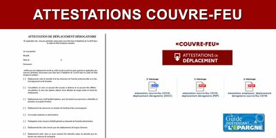 Attestations couvre-feu COVID en téléchargement pour déplacements entre 21h et 6h Attestations couvre-feu COVID en téléchargement pour déplacements entre 21h et 6h