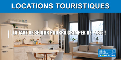 Taxe de séjour 2021 : jusqu'à +78% de hausse pour les plateformes de locations touristiques (AirBnb, Abritel, etc.)