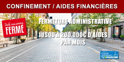 Fonds de solidarité : les plafonds d'aides varient désormais de 1.500 à 200.000€ par mois