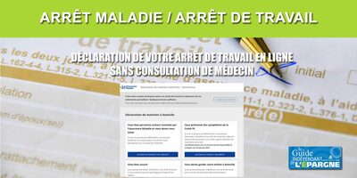 COVID/Arrêt maladie : votre arrêt de travail en un clic, sans consultation de médecin