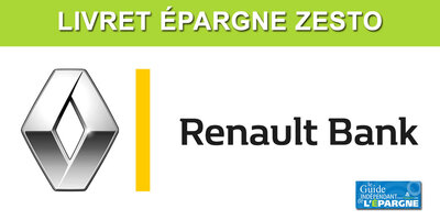 Livret épargne ZESTO : des évolutions majeures en 2022, sous la coupe de Renault Bank ! Livret épargne ZESTO : des évolutions majeures en 2022, sous la coupe de Renault Bank !