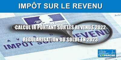 Impôt 2023 portant sur les revenus 2022 : calculette simplifiée en ligne Impôt 2023 portant sur les revenus 2022 : calculette simplifiée en ligne