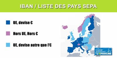 IBAN / liste des pays SEPA, 34 pays pour lesquels l'on ne peut pas refuser votre IBAN