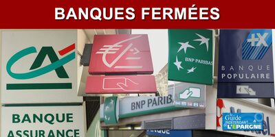 Banques : Week-end prolongé du 15 août, banques fermées jusqu'au mardi 16 août, anticipez vos opérations ! Banques : Week-end prolongé du 15 août, banques fermées jusqu'au mardi 16 août, anticipez vos opérations !